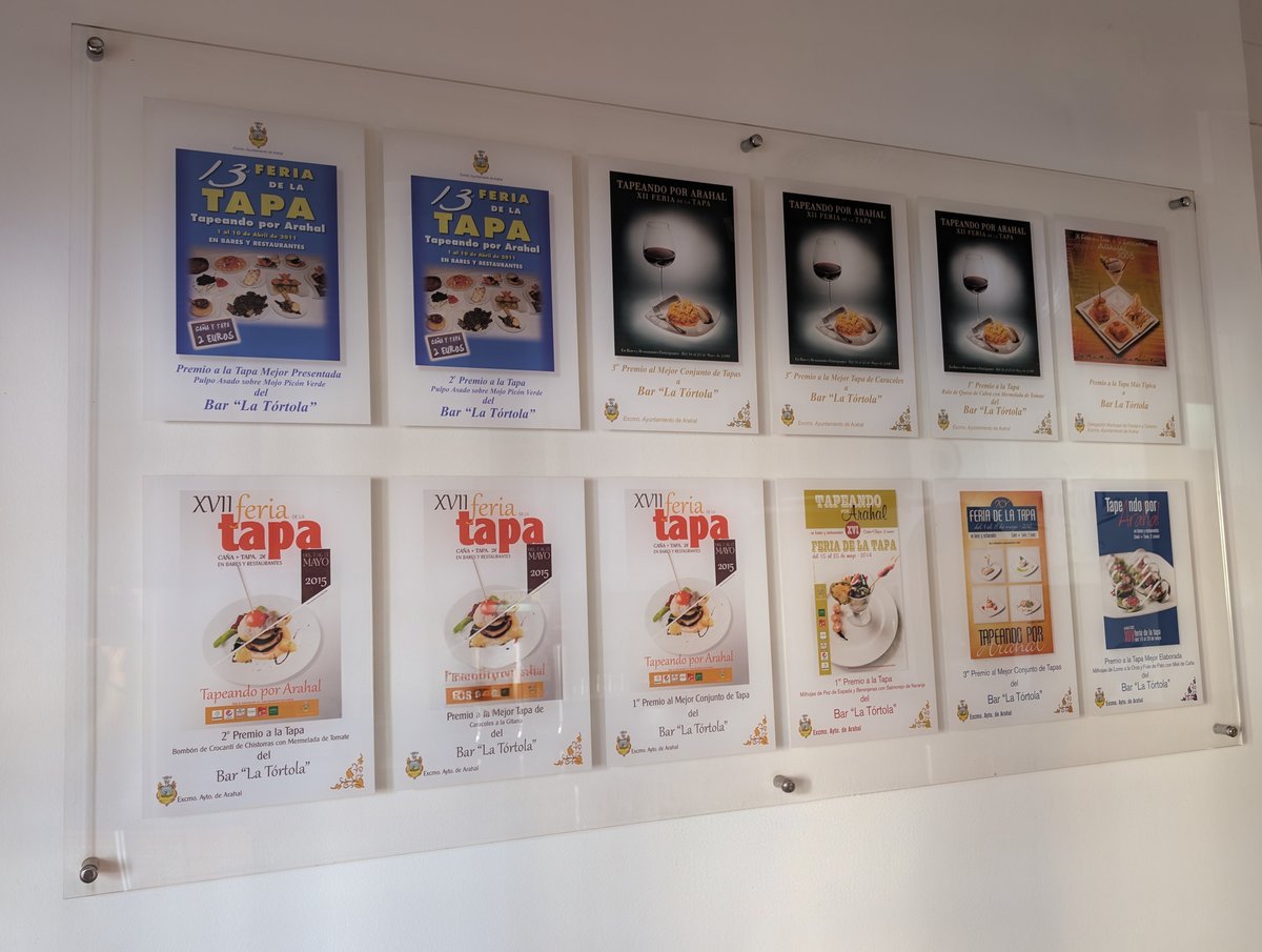Premios de Bar La Tórtola en la Feria de la Tapa de Arahal